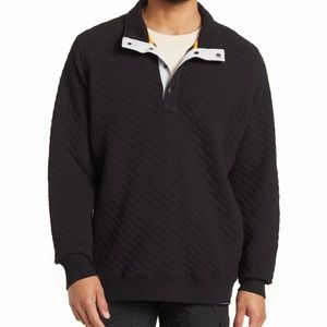 Be Boundless Diamond Quilt 1/4 Button Pullover